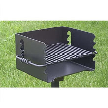Pilot Rock Charcoal Grill - Park Style with Swivel - 3-Pack - Painted