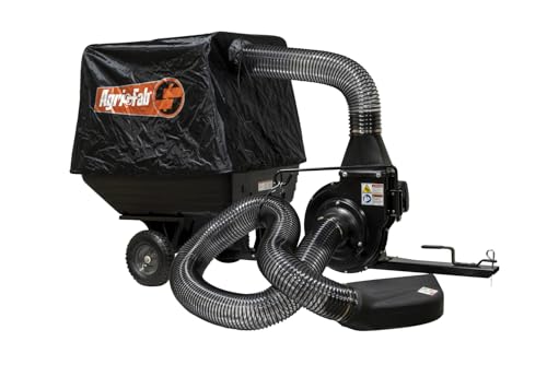 Agri-Fab Soft Top Mow-N-Vac Tow Behind Lawn Vacuum, 29 Cu Ft Leaf and Grass Collection System with 208cc Engine