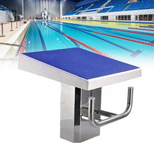 LYJIANGXIN 20in x 20in Professional Stainless Steel Diving Board, 304 Stainless Steel Non-Slip Diving Board, 15° Inclined Swimming Competition Jumping Platform, Pool One Step Diving Starting Block