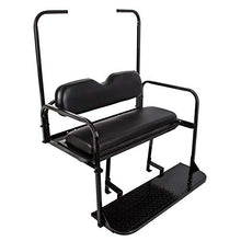 7BLACKSMITHS Rear Back Seat Kit for EZGO TXT Golf Cart Black