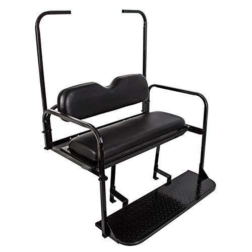 7BLACKSMITHS Rear Back Seat Kit for EZGO TXT Golf Cart Black