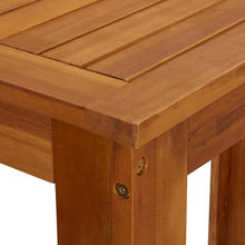 MNCVXAXG 9 Piece Patio Bar Set Solid Acacia Wood