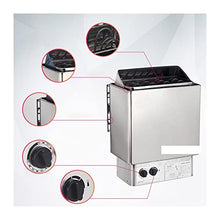 Sauna Steam Generator SCA Stainless Steel Sauna Heater Electric Sauna Stove With Internal Controller 3KW/4.5KW/6KW/8KW/9KW Household Commercial Sauna Room Equipment Sauna Accessories ( Color : 9KW