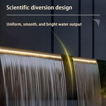 Dijateman Stainless Steel Waterfall Spillway, 100cm Fountain Waterfall