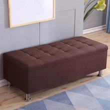Storage Sofas Rectangular Sofa Stool Shoe Shine Stool Bedside Multifunctional Storage Stool Dressing Room Dressing Room Stools Shoes Changing Stool (Brown,80 * 40 * 40cm)