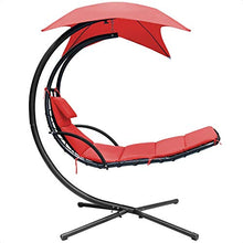 Bleckley Patio Hanging Chaise Lounger with Stand, Overall: 79'' H x 43'' W x 73.5'' D, Weight Capacity: 265 lb.