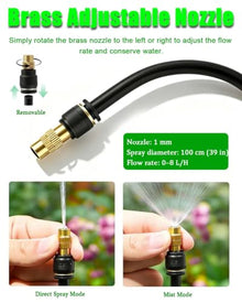 Air Conditioner Evaporative Cooling Kit, 360° Adjustable Misting System
