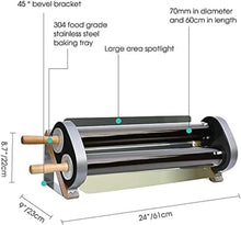 CHIPEL Portable Solar Stove, Solar Oven Portable Stove, 2.6 L Large Capacity Solar Cooker Outdoor Oven Camping Stove with 2 Vacuum Tubes for 2-3 People Backpack Hiking Family Party