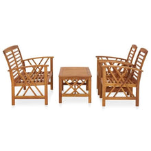 GFMGUEMV 4 Piece Patio Lounge Set Solid Acacia Wood