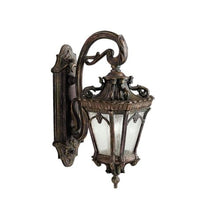 Kichler Tournai 24" 2 Light Outdoor Wall Light with Clear Seeded Glass in Londonderry