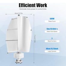HUIZHITENGDA 220v, 16000W Portable Verticalwind Power,2M/S Wind Speed Starting Wind Power Generator with Charge Controller for Farm, Highway, Mountainous Areas