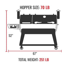 recteq DualFire 1200 double chamber pellet smoker, BBQ, Wi-Fi smart grill | Grill + Grill Cover bundle