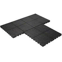KIDWISE Playground Safety Surfacing Black 2'x2' Rubber Tiles Pallet