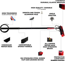 Cleaning Brush Telescopic Pole Cleaning Brush, Water Supply Pole Kit, Cleaning Photovoltaic Solar Panels, Cleaning Set Equipment Extension Pole ()