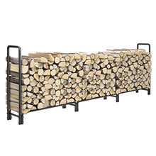 EliteBloom Large 12ft Firewood Rack Holder for Fireplace Storage Outdoor Indoor Wood Stacker Stand for Floor Log Carrier with Oversized Capacity,