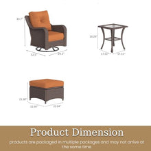 Aeeiua 5 Piece Outdoor Patio Furniture Set