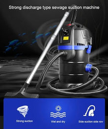 WZUOPG Pool Vacuum Cleaner, 1600 W Suction Machine, Underwater Cleaning Vacuum, Cleaning and Maintenance Tools of Pool Machines, Filter Equipment Cleaning Machine