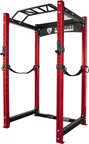 Signature Fitness SF-3 Power Cage Squat Rack Red