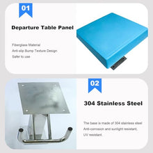 YTNGTT Heavy Duty Stainless Steel Diving Platform - Non-Slip Diving Board for Pools, Training & Competitions - 600lbs Capacity(Blue)