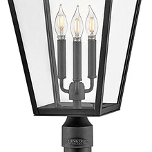 Hinkley Alford Place Large Post Top Lantern Die Cast Aluminum Museum Black