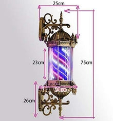 VITINNO Light Outdoor Wall Lamp Light Outdoors Illuminating Rotating Led Strips Hairdressing Salon Sign Wall Lamp Barber Shop Pole