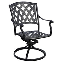 Darlee Ocean View 11 Pc Cast Aluminum Dining Set w/ 92 X 42 Inch Series 30 Extension Table & 2 Swivel Rockers in Antique Bronze/Sesame