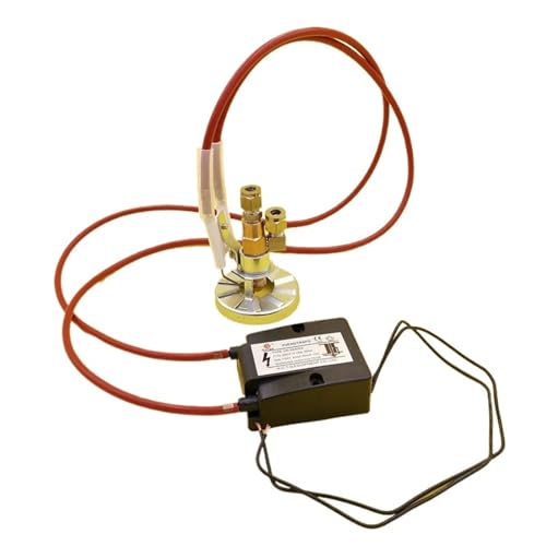 OETIBUFA Burner Ignition System high Voltage Pulse Ignition Brass Siphon Air Atomizing Oil Burner Nozzle Ceramic Igniter(Lavender)