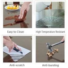 KXWOQ3ED Round Tempered Glass Table Top, 1/4" Thick Polished Edge, Transparent Glass for Coffee Table, Dining Table Glass Top, Garden Outdoor Kitchen Glass Tabletop(850mm(34In))