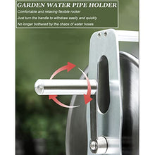 Garden Hose Reel with Hose, Wall Mounted/Portable Tote Hose Reel Cart with 5 Sprayer Modes Nozzle, Heavy Duty Stainless Steel Hose Holder Hose Hanger, Outside Water Pipe Rack Winding Tool