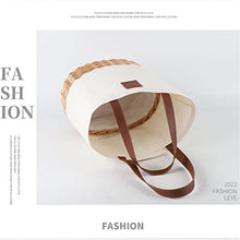 ASWRTYJO Japanese-style Fabric Wicker Storage Basket Rattan Picnic Basket Outdoor Party Storage Food Snacks Picnic Basket(E)