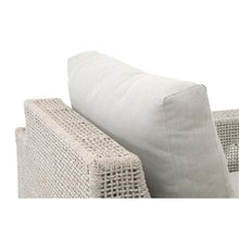 Essentials For Living Woven Fabric Outdoor Rocker Sofa Chair in Gray