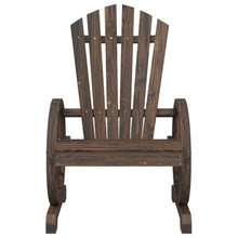 LPERTGFHU Set of 4 Adirondack Chairs, Solid Fir Wood Patio Furniture with Wagon-Wheel Armrests, Ergonomic Outdoor Seating for Garden, Backyard, Lawn, Brown