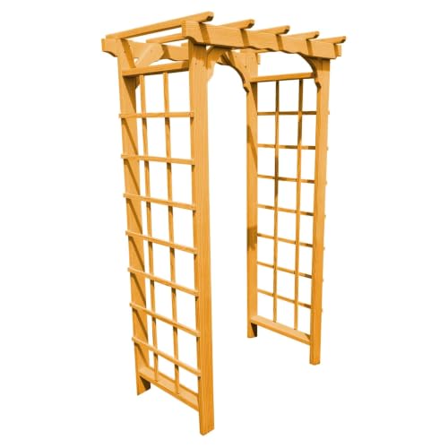 Keystone Amish Co. Dover Pressure Treated Pine Arbor, 3-Foot, Natural Stain