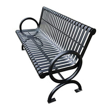 DorkTees Outdoor Patio Bench Outdoor Simple Leisure Bench Furniture Metal Nordic Courtyard Balcony Double with Backrest(1.2m)