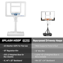 GoSports Splash Hoop ELITE Pool Basketball Game White