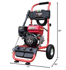All Power,APW5129 Pressure Washer 3400 PSI 2.6 GPM, 30' Hose Quick Connect, JD Engine Gasoline 208cc,