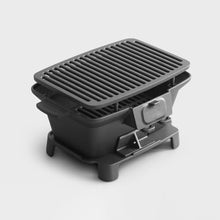Barbecue Grill, Charcoal Grills, Portable Mini Charcoal Grill Desk Tabletop Outdoor All Cast Iron Smoker Grill for Picnic Garden Terrace Camping Travel
