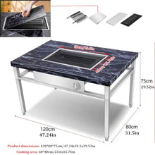 Charcoal Grill Table, KBBQ Grill Table,