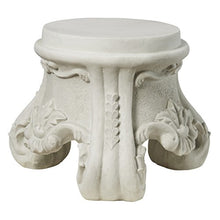Design Toscano KY0631 Rococo Sculptural Plinth,Faux Stone Finish
