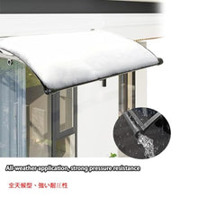 WQPMRMG Patio Awning for Front Door, Rain Protection for Windows, Durable Arch Shelter with Gutter Design for Quick Drainage, Weatherproof Outdoor Cover