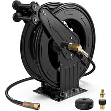Pressure Washer Hose Reel,Double Arm Retractable,Automatic Rewind,Easy to Use,for Air,Oil,Water, 20m