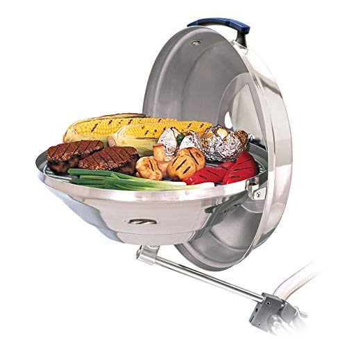 Magma Products, A10-114 Marine Kettle Charcoal Grill w/Hinged Lid, Party Size, Multi, One Size