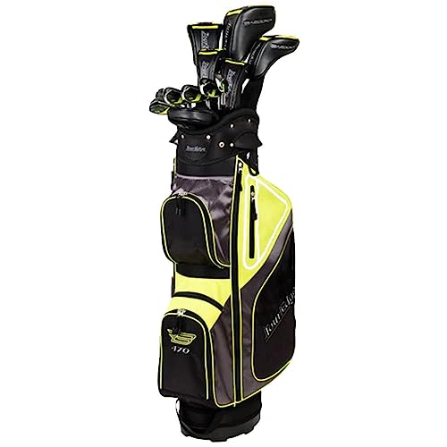 Tour Edge Golf Bazooka 470 Black Complete Set - Steel - RH Black/Yellow