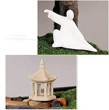 LSHAOBO Artificial Tree Bonsai Realistic Cypress Moss Small Pavilion Ceramic Villain Chinese Bonsai Indoor Office Decoration