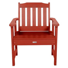 highwood AD-KITCHGL2-RED 2 Lehigh Garden Chairs with 1 Square Side Table 3-Piece Set, Rustic Red