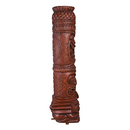 Design Toscano Grand Island Tiki Totem Statue Faux Woodtone Finish