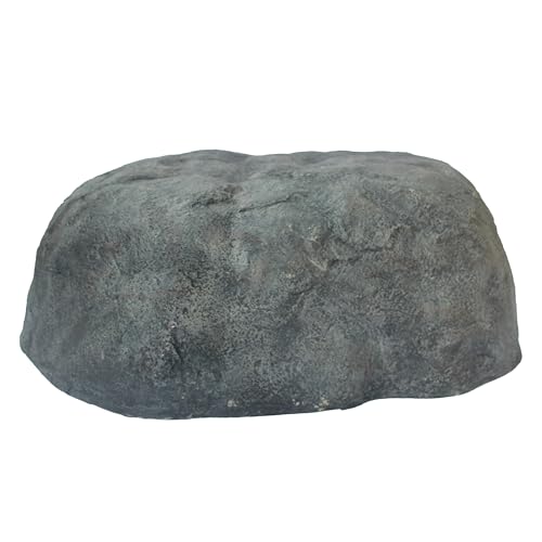 Gardenised Huge Decorative Outdoor Weather Resistant Faux Stone Realistic Sandstone Rock for Garden Patio Landscape, Lightweight Boulder Utility Cover for Lawn Yard Pond Park and Backyard, Colombia