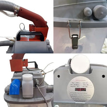 Eoweiot Automatic Fabric Trimming Machine Single Heads Electric Brushless Thread Trimmer Stepless Speed Regulation with 30l Square Bucket