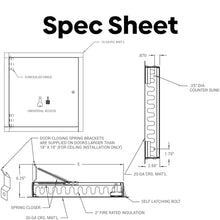 Best 18" x 18" Fire-Rated Insulated Metal Access Door, 2" Thick Insulation Access Panel for Drywall/Ceilings, 16-Gauge Mounting Frame, 20-Gauge Drywall Panel with 1" Flange, BA-FW-5050