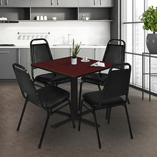 Regency Cain 48" Square Breakroom Table Mahogany